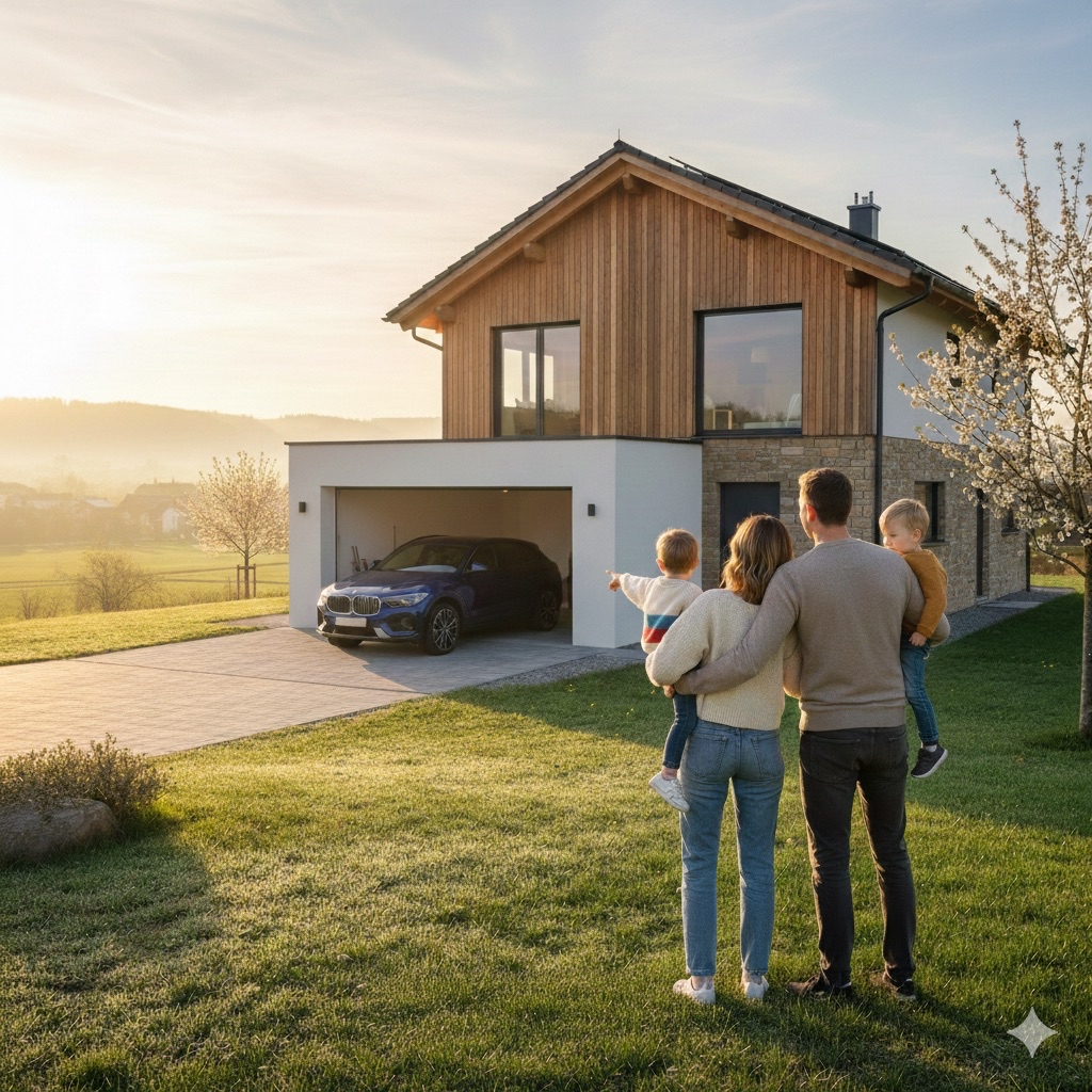 Familie plant ihre Zukunft
